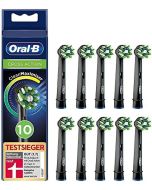 Oral-B CrossAction Black Toothbrush Heads with CleanMaximiser - 10 Pack
