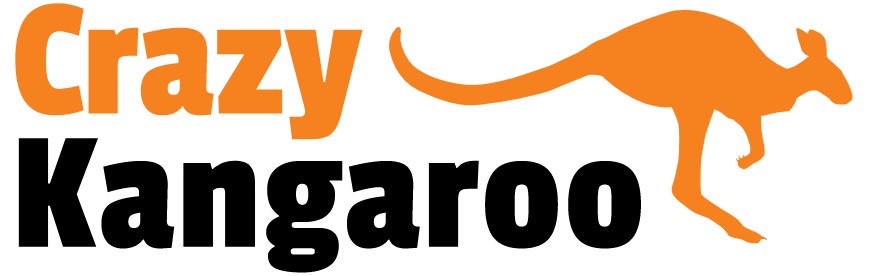 crazy kangaroo company logo